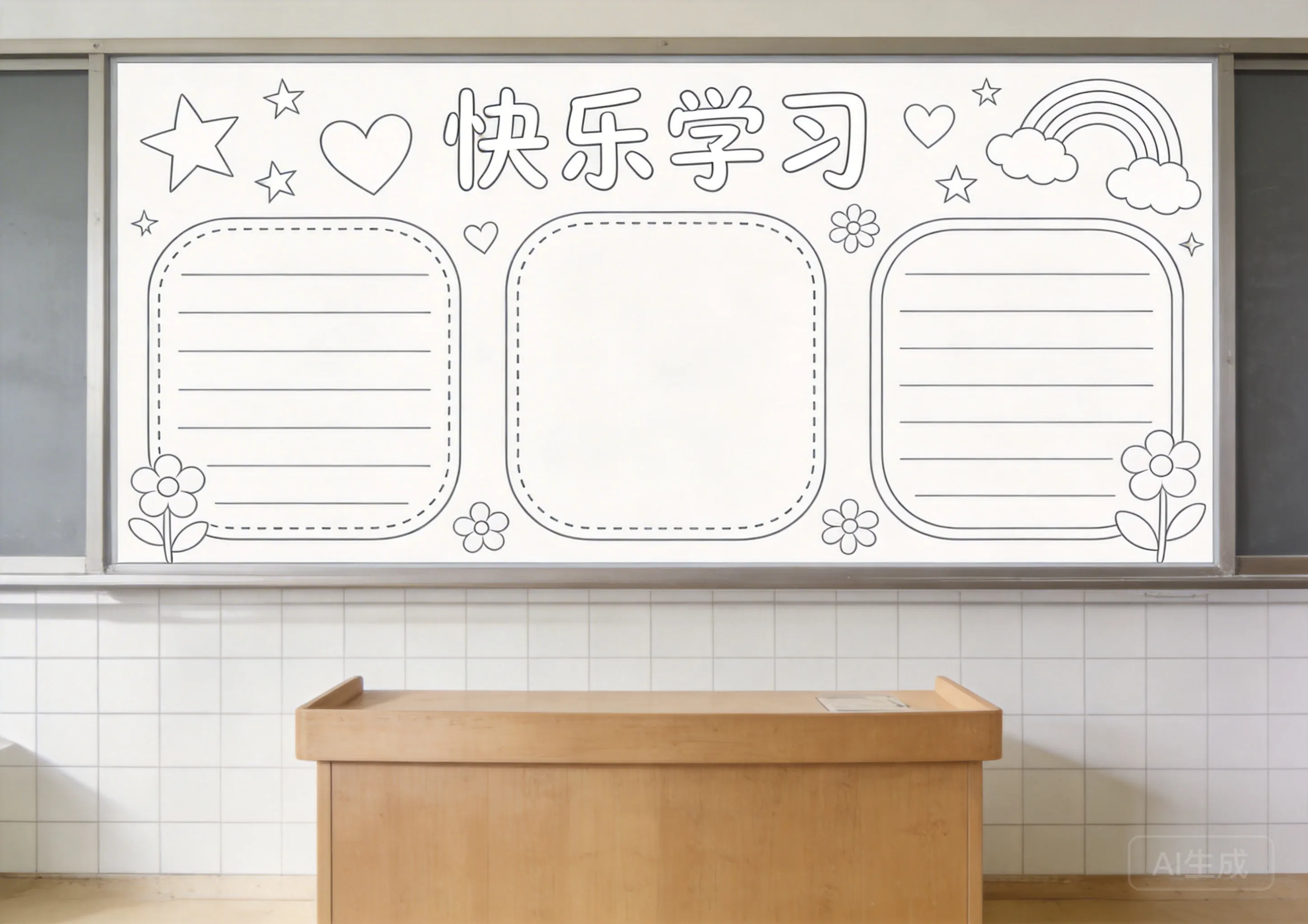 传统纹样涂色模板